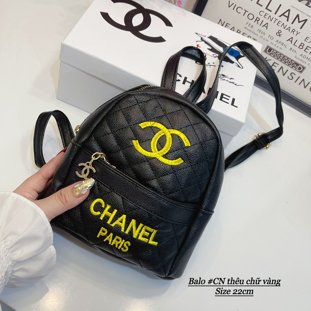 BALO TRẦN TRÁM CHANEL DA MỀM THÊU LOGO TINH TẾ WH227 WINNIE HOUSE Mochan #48 BALO TRẦN TRÁM CHANEL DA MỀM THÊU LOGO TINH TẾ WH227 WINNIE HOUSE Mochan